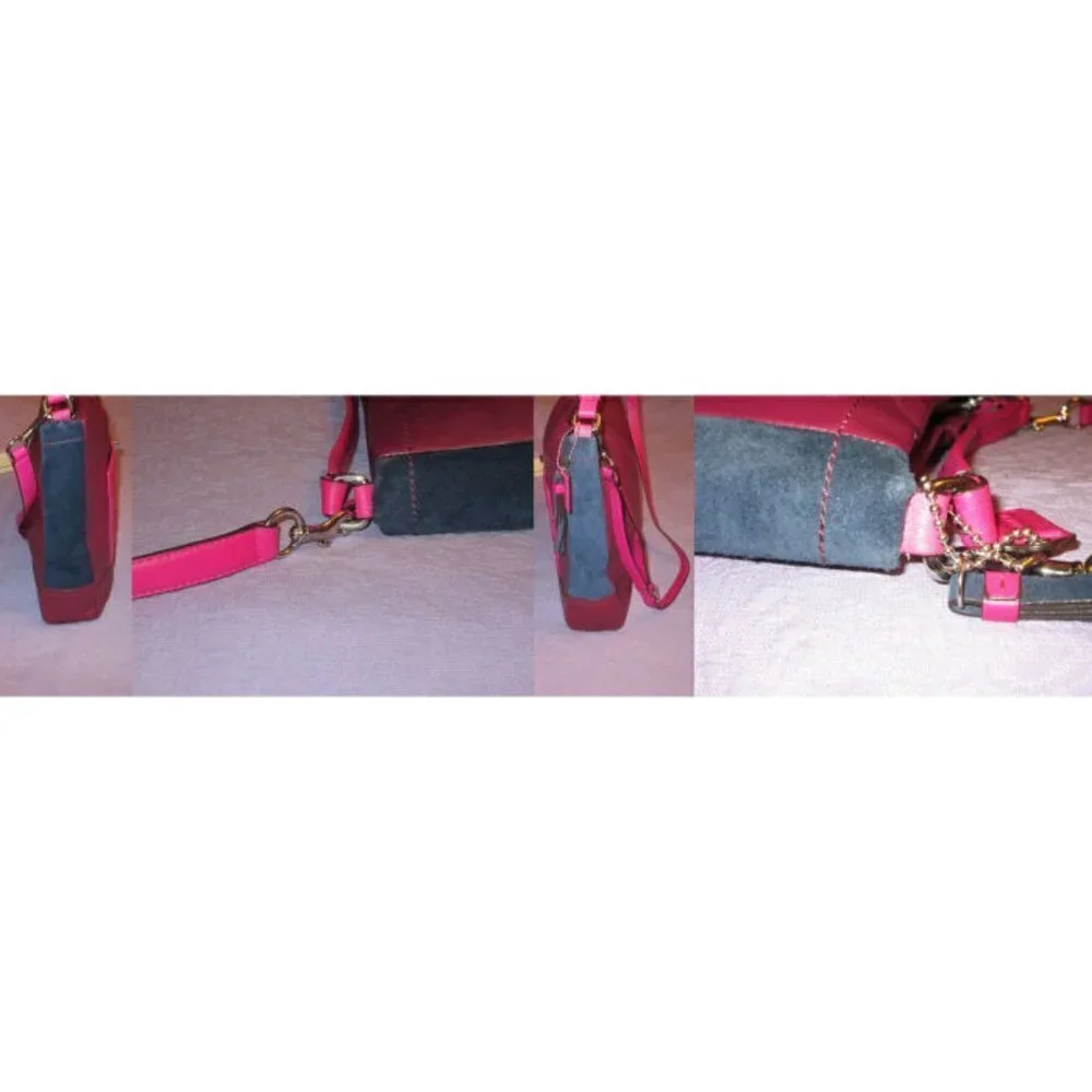 Vtg Y2K Coach Park Colorblock Hobo Bag Convertible Limited Edition Quilted XL